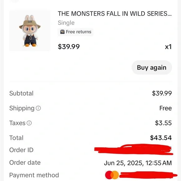 The Monsters Fall in Wild Labubu Pendant - Picture 4 of 6